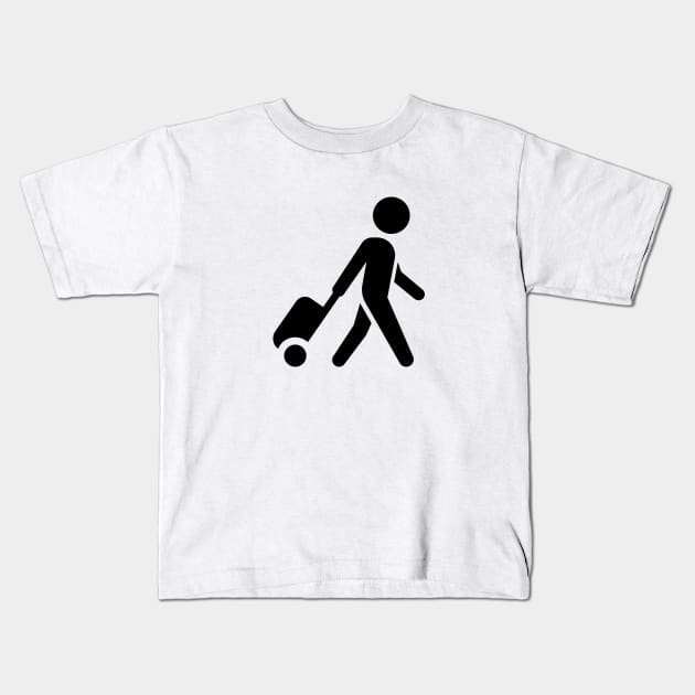 Traveller (Cabin Crew / Flight Attendant) Kids T-Shirt by Jetmike